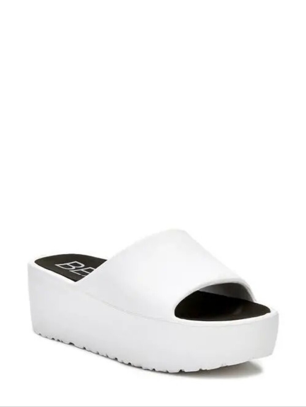 Matisse Beach Marina Platform Sandals White Sz 7 Chunky Boho Resort Minimalist